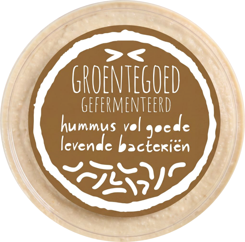 Groentegoed gefermenteerde hummus met microbIQ